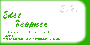 edit heppner business card